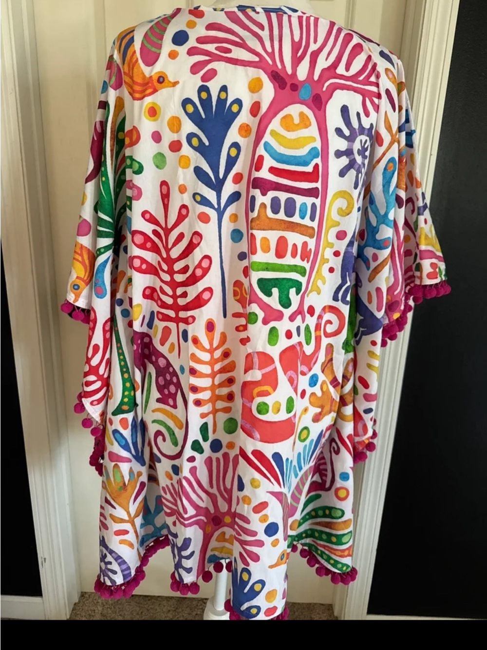 NWT Cinco Raíces Estudio Poncho Swimsuit Coverup One Size - Picture 6 of 12